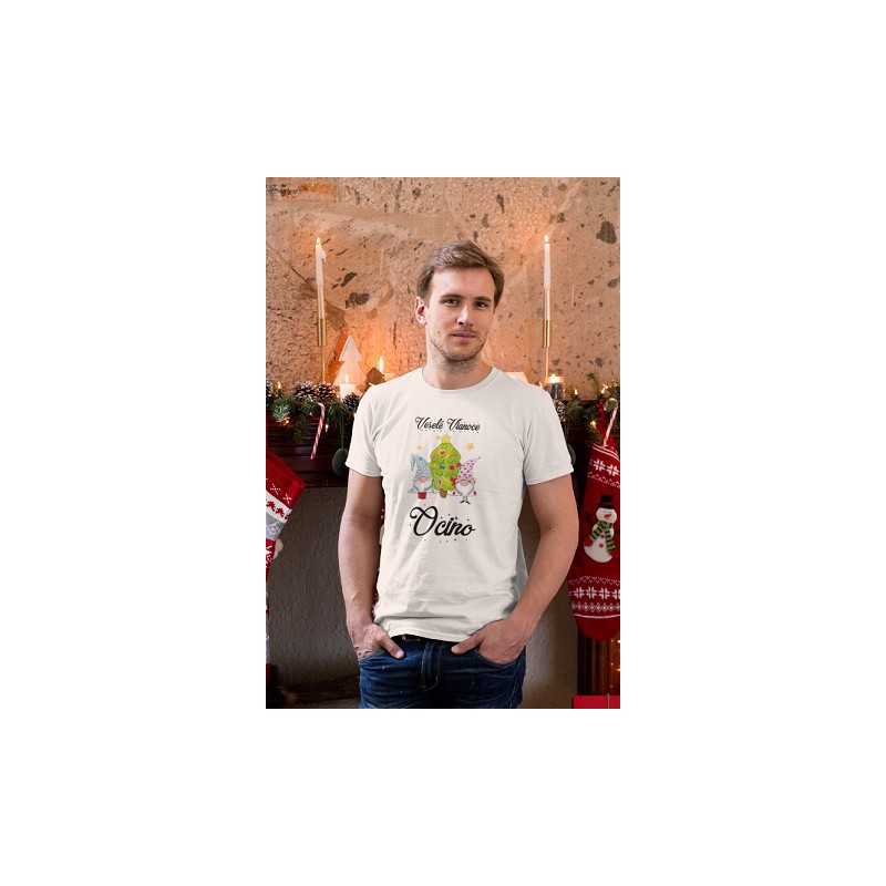 Pánske tričko škriatok vianočný