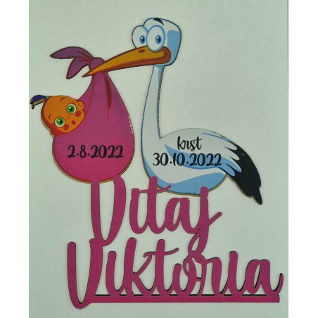 Zápich na tortu Krst
