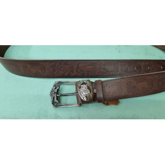 Kožený opasok 95 - 120 cm