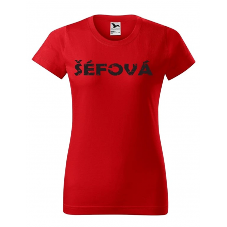 Tričko s nápisom Šéfová