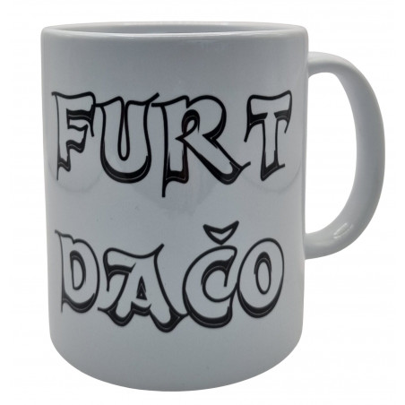 Hrnček keramický s potlačou  Furt dačo